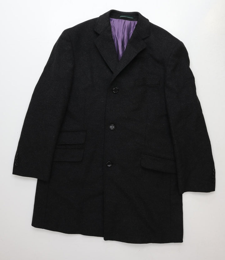 Greenwoods Mens Grey Wool Jacket Blazer Size 44 Regular