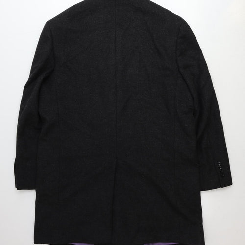 Greenwoods Mens Grey Wool Jacket Blazer Size 44 Regular