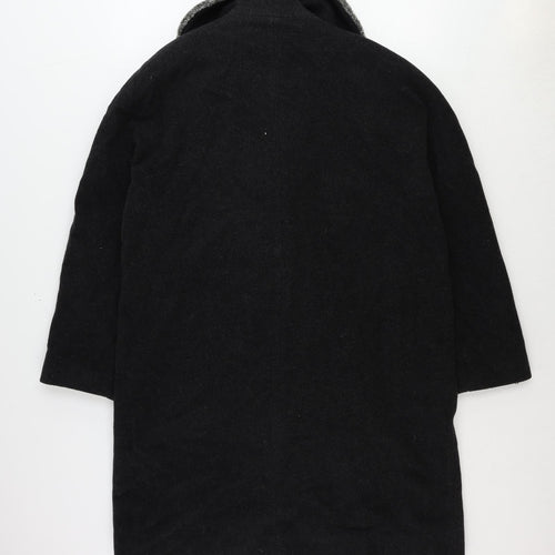 St Michael Womens Grey Overcoat Jacket Size 12 Button