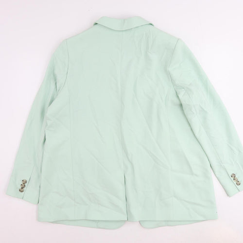 Marks and Spencer Womens Green Polyester Jacket Suit Jacket Size 18