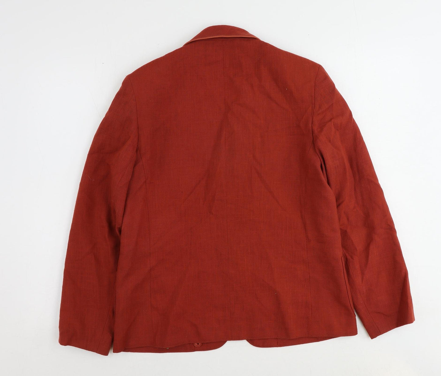 Planet Womens Red Polyester Jacket Suit Jacket Size 14