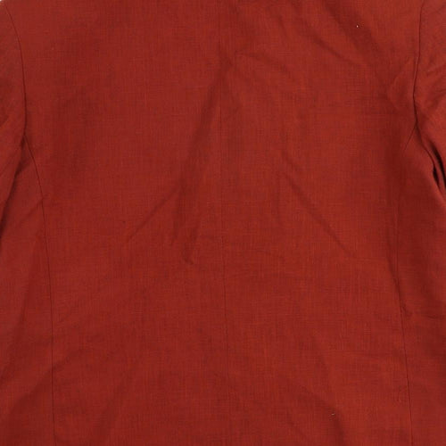 Planet Womens Red Polyester Jacket Suit Jacket Size 14
