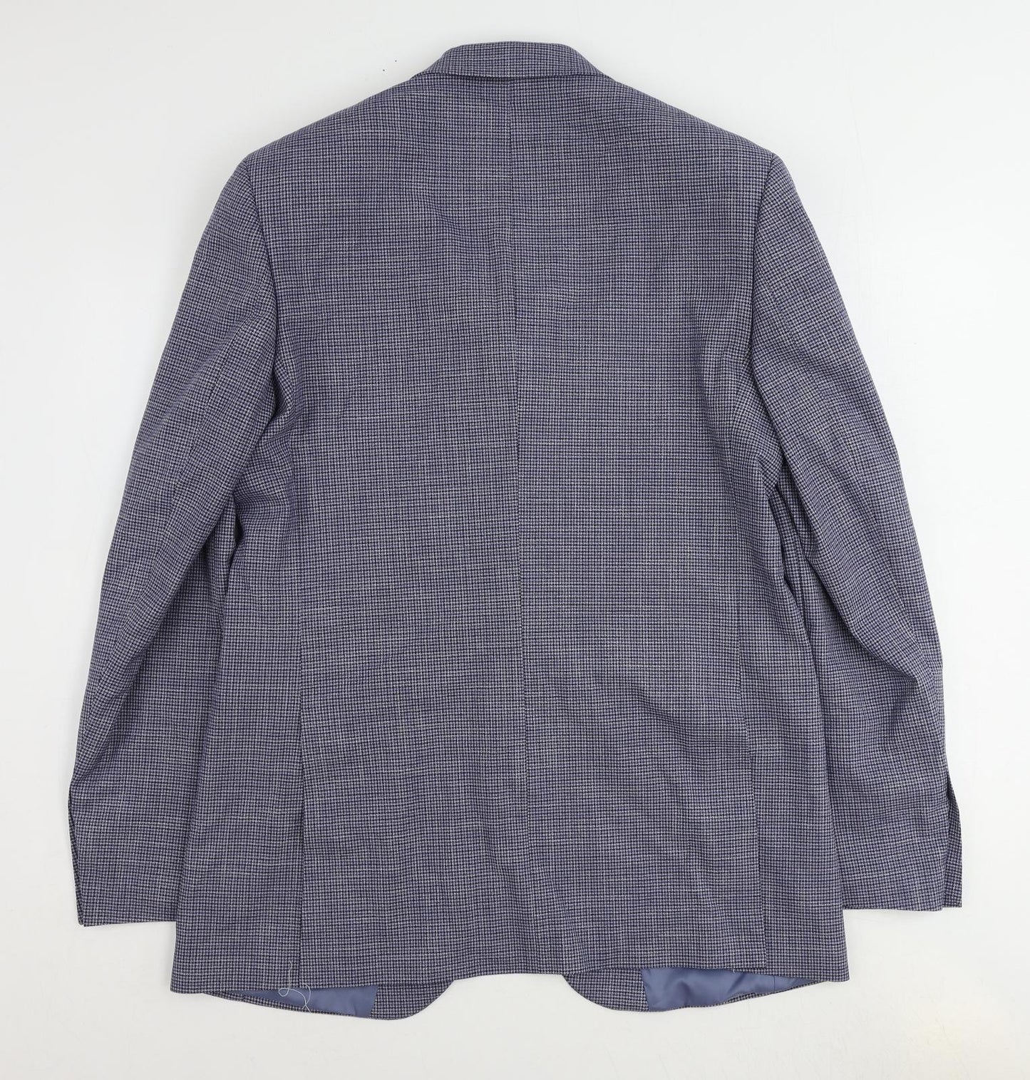 Marks and Spencer Mens Blue Polyester Jacket Suit Jacket Size 42 Regular