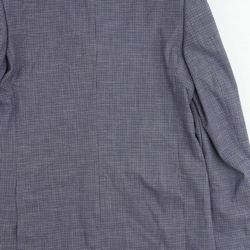 Marks and Spencer Mens Blue Polyester Jacket Suit Jacket Size 42 Regular