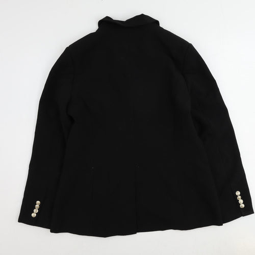 Forever New Womens Black Polyester Jacket Suit Jacket Size 14