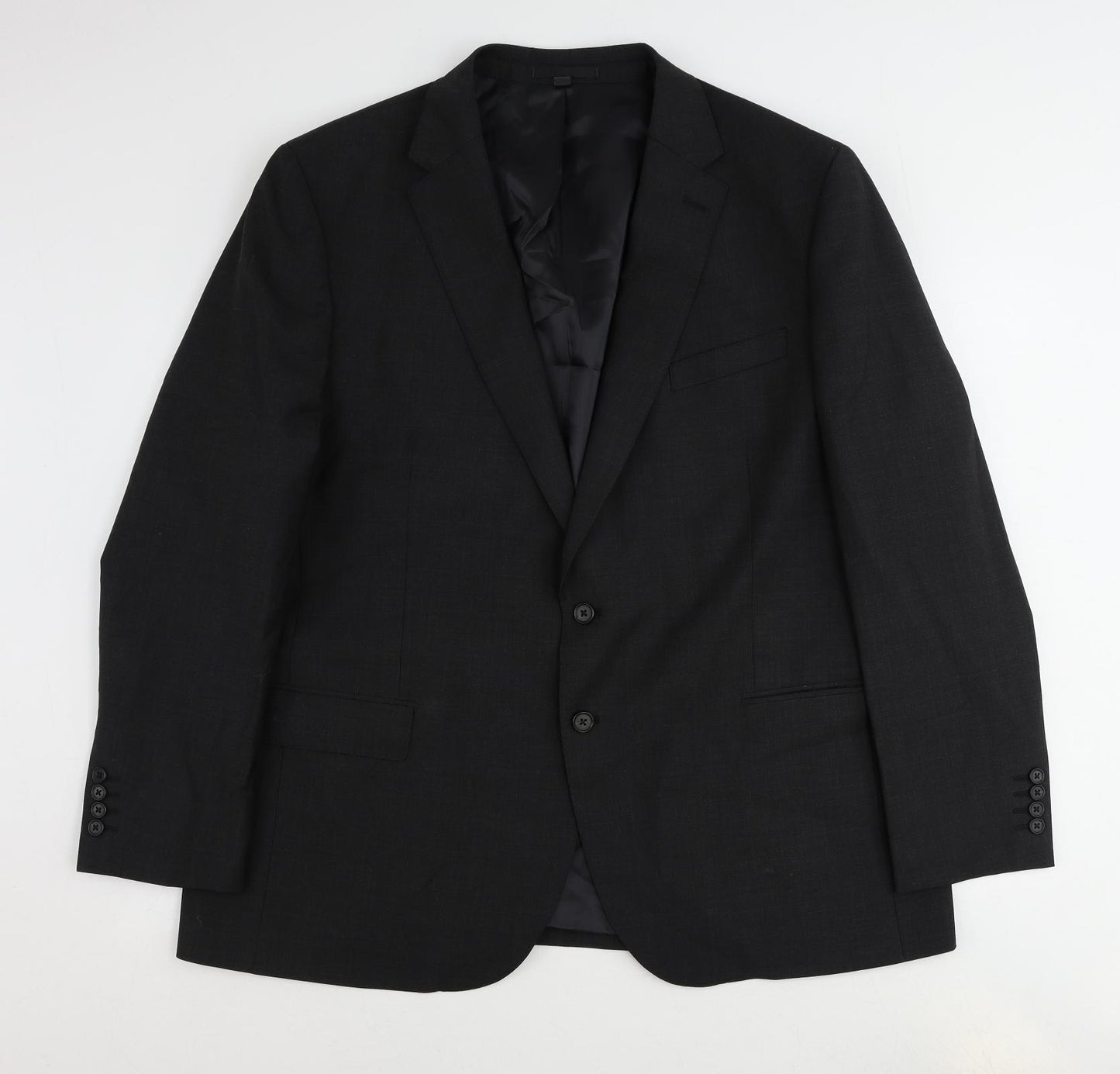 Marks and Spencer Mens Grey Wool Jacket Suit Jacket Size 48 Regular
