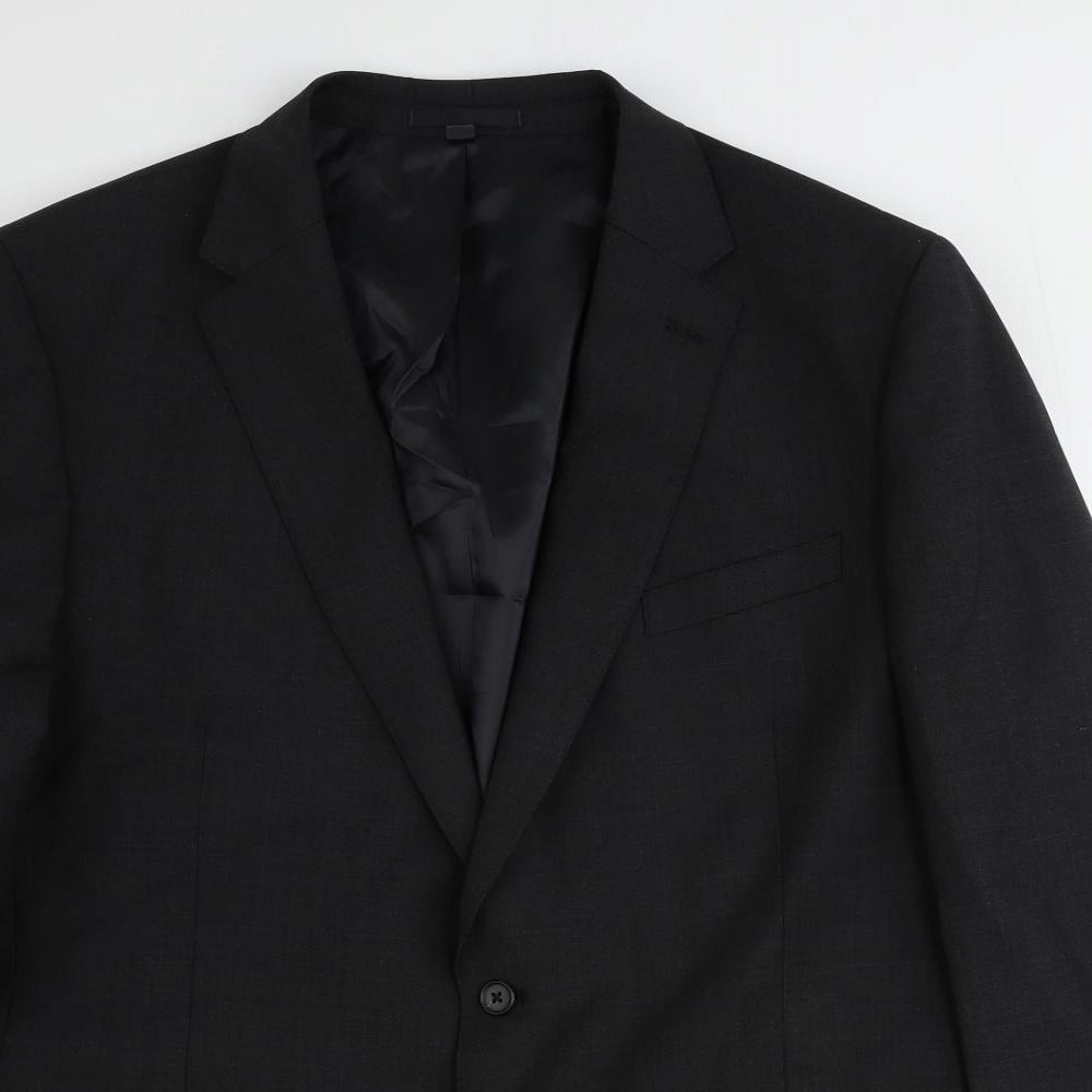 Marks and Spencer Mens Grey Wool Jacket Suit Jacket Size 48 Regular