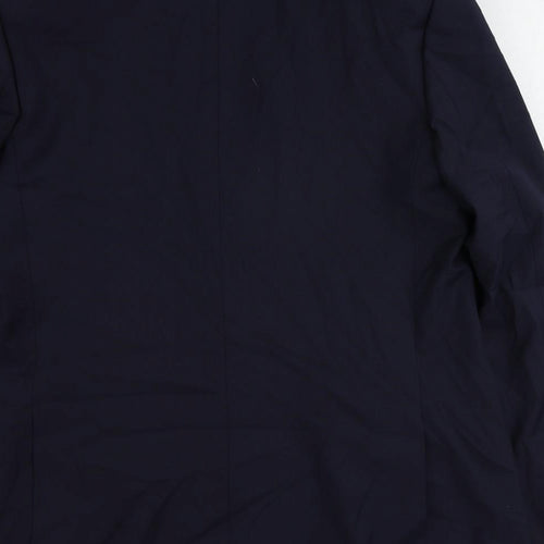 Marks and Spencer Mens Blue Polyester Jacket Suit Jacket Size 44 Regular