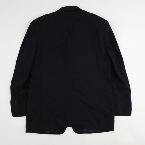 Pierre Cardin Mens Blue Wool Jacket Suit Jacket Size 42 Regular