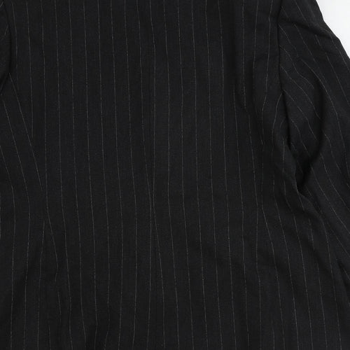 Debenhams Womens Grey Pinstripe Polyester Jacket Suit Jacket Size 16