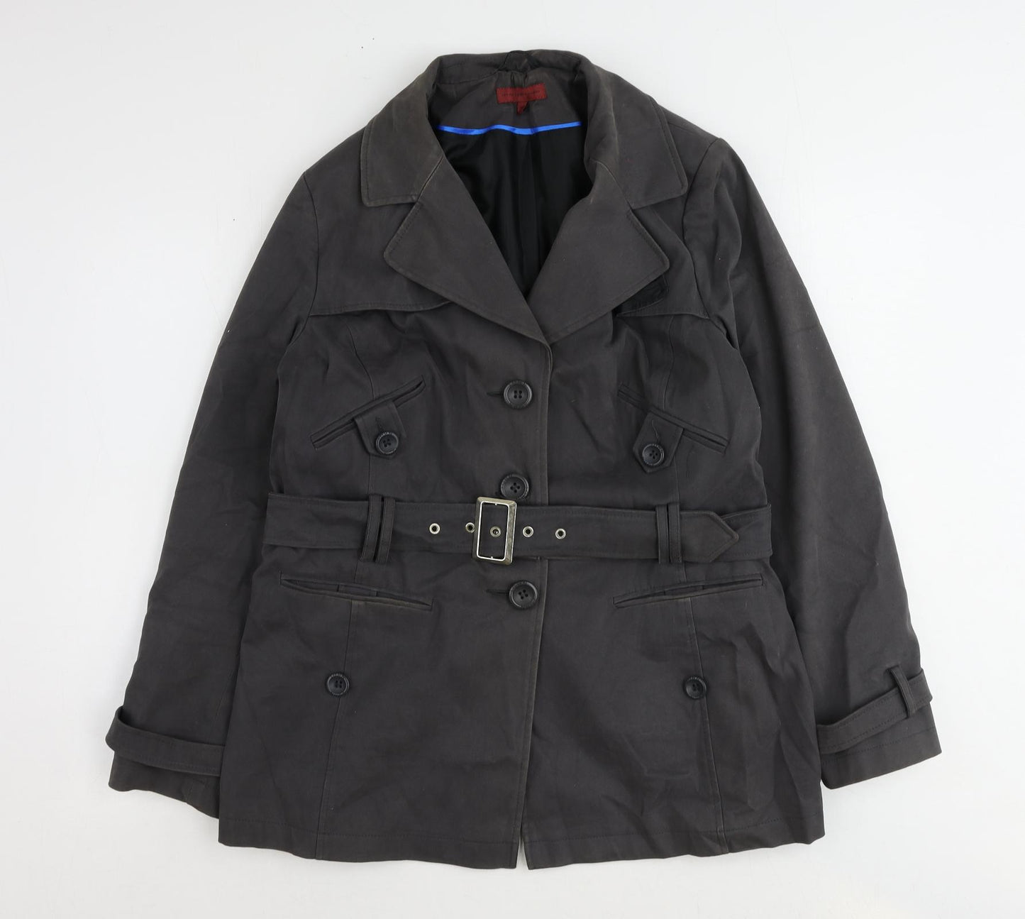 RJR.John Rocha Womens Grey Jacket Size 16 Button