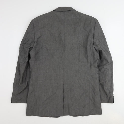 Jonathan Adams Mens Grey Polyester Jacket Suit Jacket Size 40 Regular