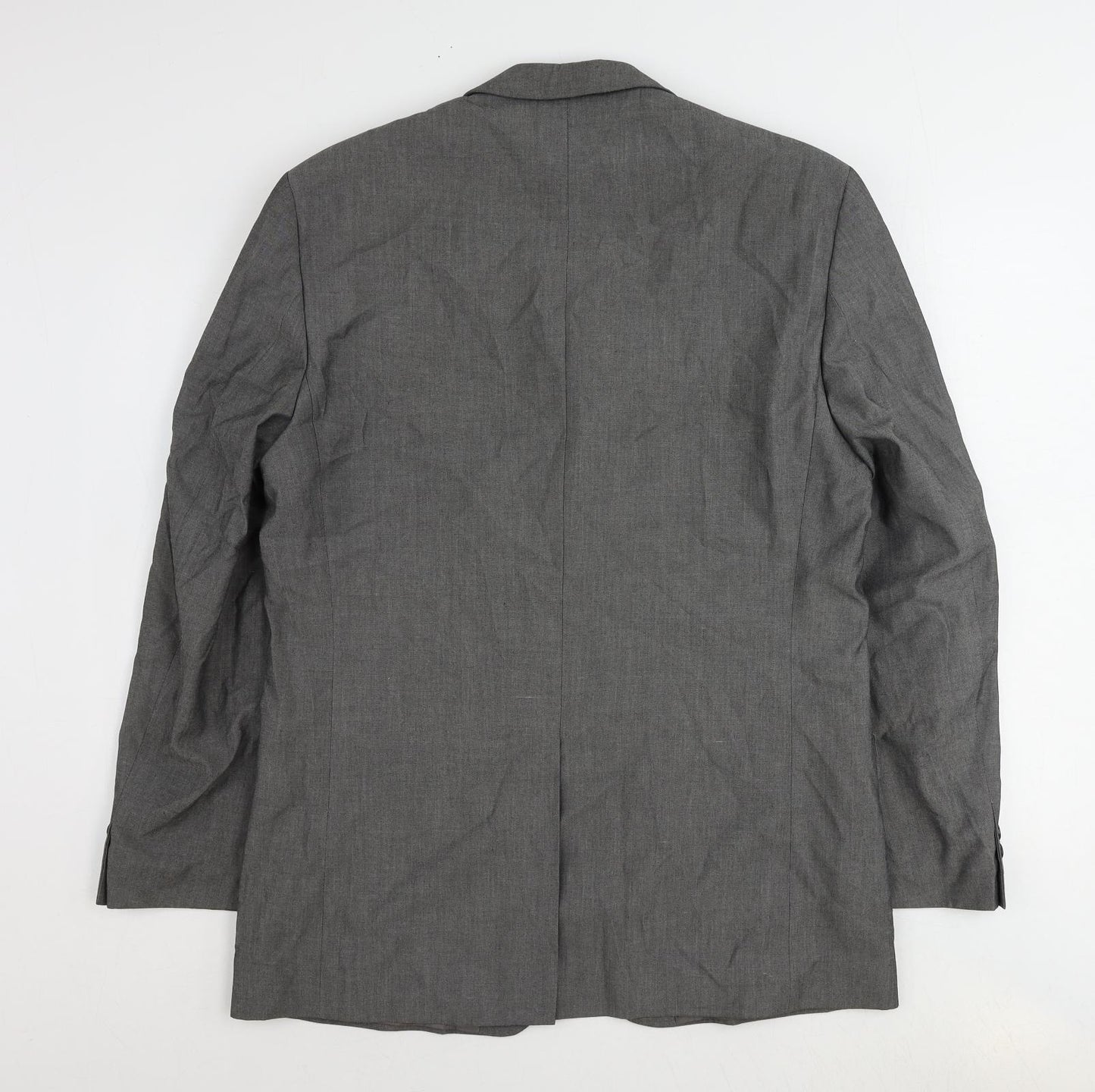 Jonathan Adams Mens Grey Polyester Jacket Suit Jacket Size 40 Regular