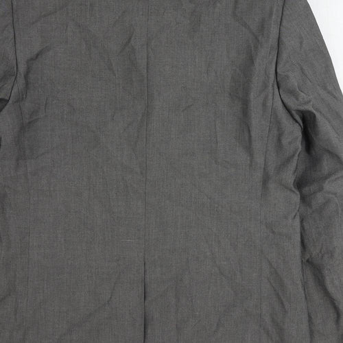 Jonathan Adams Mens Grey Polyester Jacket Suit Jacket Size 40 Regular