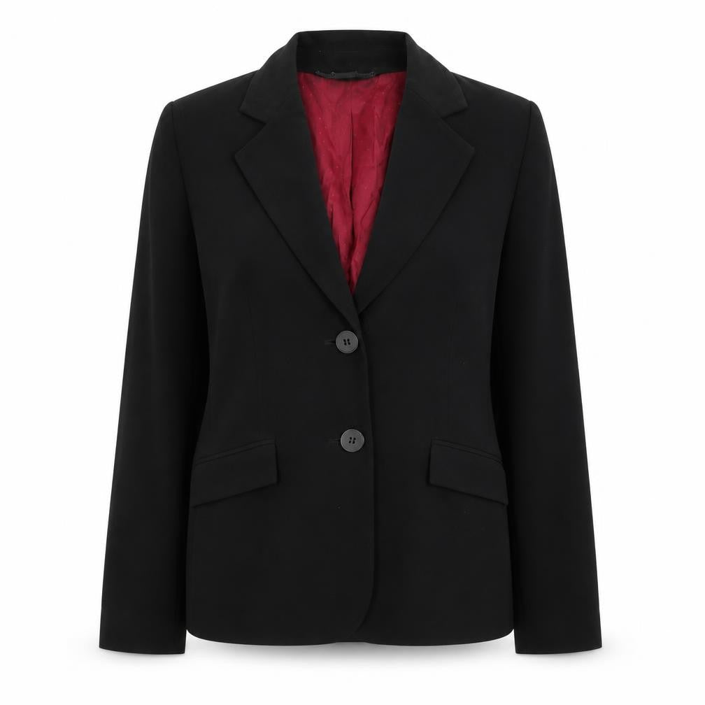 Planet Womens Black Polyester Jacket Suit Jacket Size 12