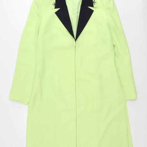 Condici Jet Womens Green Kimono Blazer Size 12 Hook & Eye