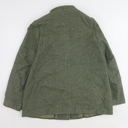 Bickler Womens Green Jacket Size 14 Button