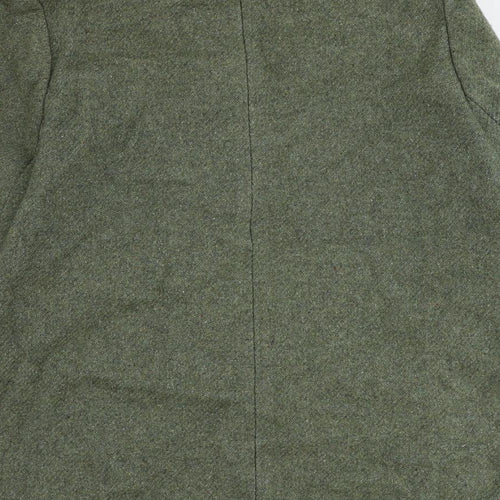 Bickler Womens Green Jacket Size 14 Button