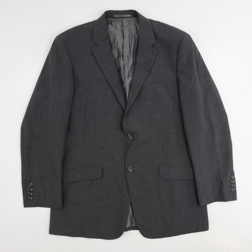 Skopes Mens Grey Wool Jacket Suit Jacket Size 42 Regular