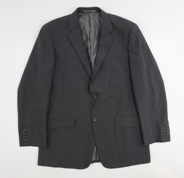 Skopes Mens Grey Wool Jacket Suit Jacket Size 42 Regular
