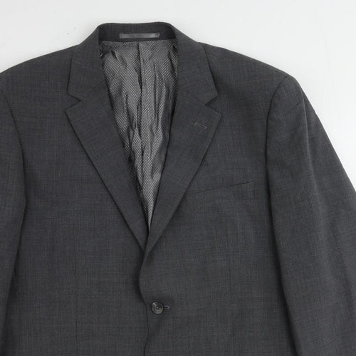 Skopes Mens Grey Wool Jacket Suit Jacket Size 42 Regular