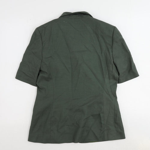 St Bernard Womens Green Jacket Blazer Size 12 Button