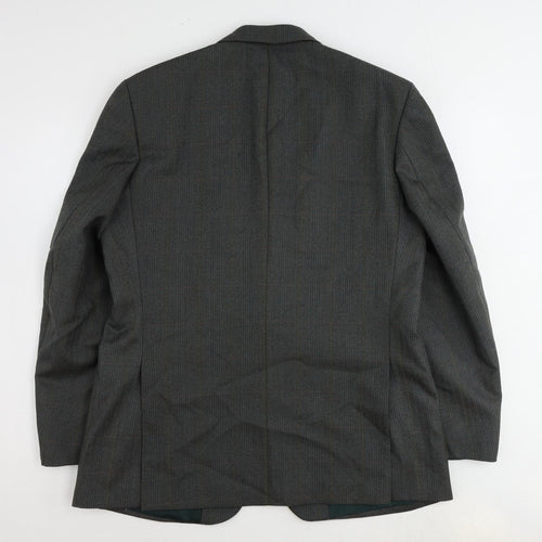 Dunn & Co Mens Green Wool Jacket Suit Jacket Size 40 Regular