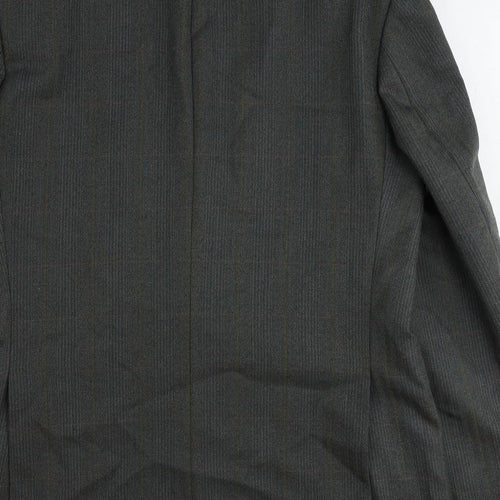 Dunn & Co Mens Green Wool Jacket Suit Jacket Size 40 Regular