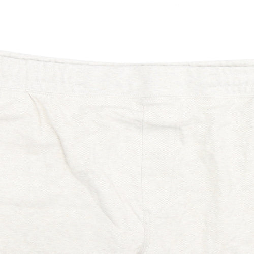 Autograph Mens Beige Cotton Sweat Shorts Size 2XL L8 in Regular Drawstring