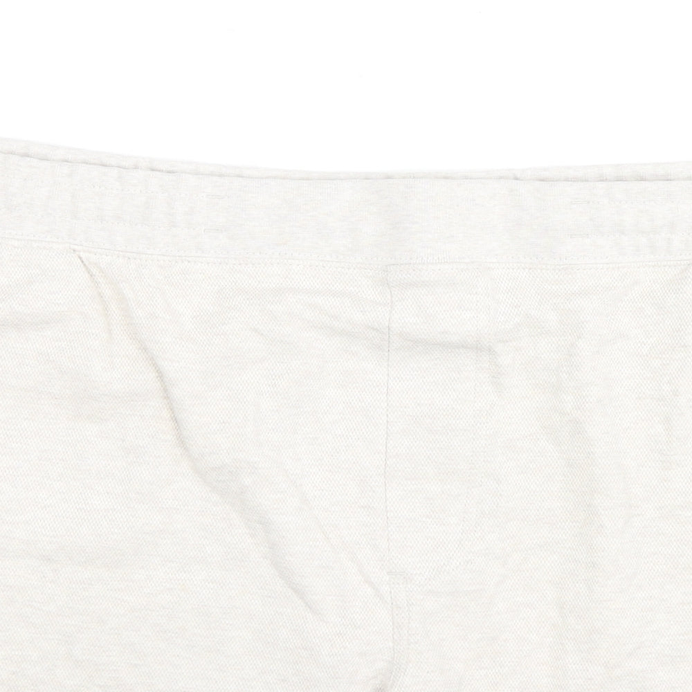 Autograph Mens Beige Cotton Sweat Shorts Size 2XL L8 in Regular Drawstring