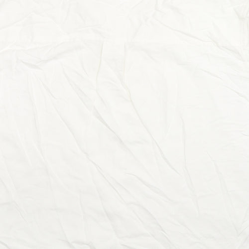 Marks and Spencer Womens White Viscose Jersey Blouse Size 18 Collared