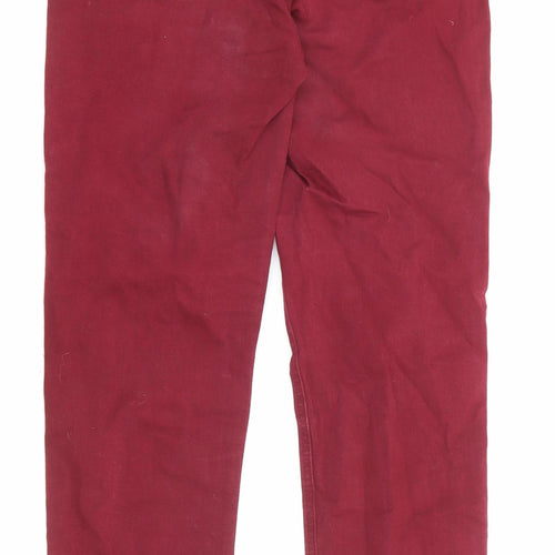 Tommy Hilfiger Womens Red Cotton Skinny Jeans Size 28 in L27 in Slim Zip - Pockets