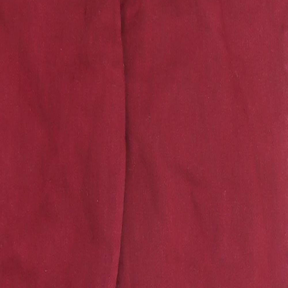Tommy Hilfiger Womens Red Cotton Skinny Jeans Size 28 in L27 in Slim Zip - Pockets