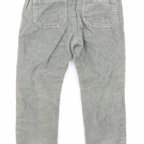 TU Boys Green Cotton Chino Trousers Size 2-3 Years Regular Drawstring - Waist 16 inches, Inside leg 15 inches