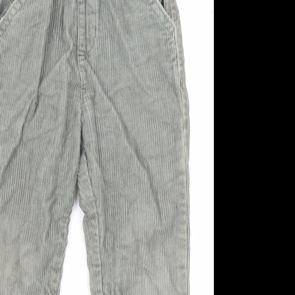 TU Boys Green Cotton Chino Trousers Size 2-3 Years Regular Drawstring - Waist 16 inches, Inside leg 15 inches