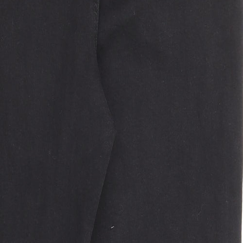 Denim & Co. Womens Black Cotton Straight Jeans Size 20 L27 in Regular Zip