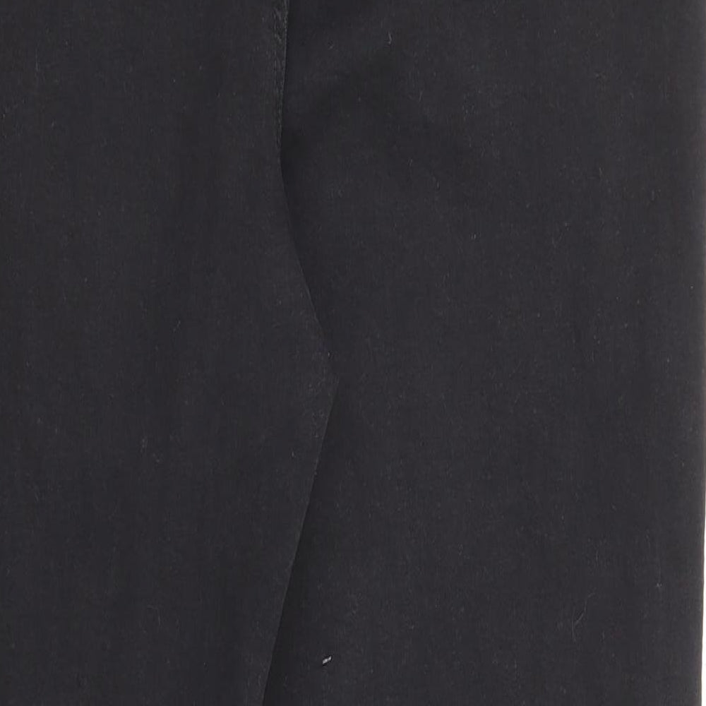 Denim & Co. Womens Black Cotton Straight Jeans Size 20 L27 in Regular Zip