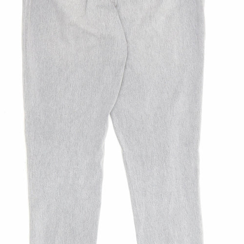 F&F Womens Grey Cotton Skinny Jeans Size 8 L28 in Regular Zip