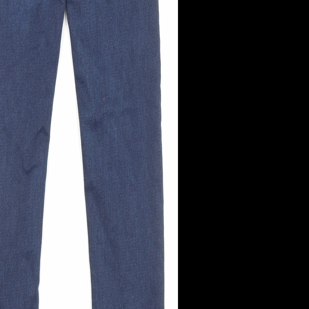 Joules Girls Blue Cotton Skinny Jeans Size 11-12 Years L29 in Regular Zip - Pockets
