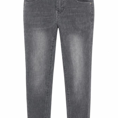 Rockstar Girls Black Cotton Skinny Jeans Size 9 Years L22 in Regular Zip - Pockets