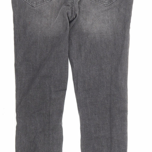 Rockstar Girls Black Cotton Skinny Jeans Size 9 Years L22 in Regular Zip - Pockets