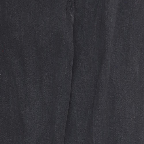 Sheilay Womens Black Cotton Skinny Jeans Size L L24 in Regular Zip - Pockets