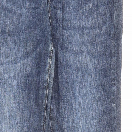 Gap Womens Blue Cotton Flared Jeans Size 10 L29 in Regular Zip - Pockets