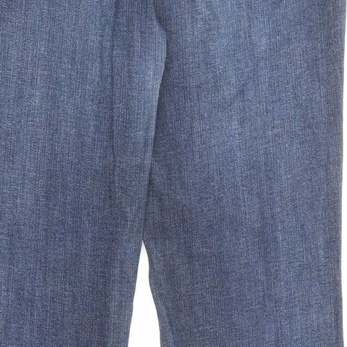 Gap Womens Blue Cotton Flared Jeans Size 10 L29 in Regular Zip - Pockets