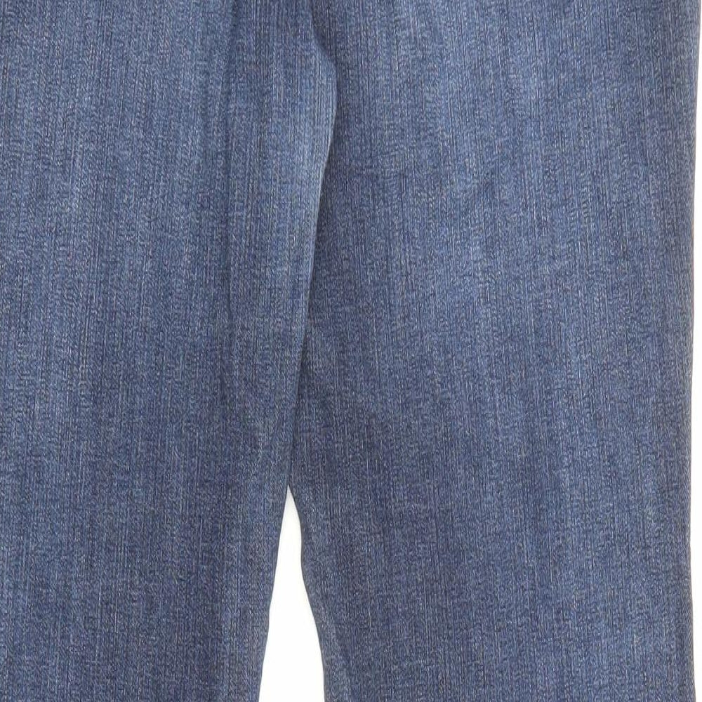 Gap Womens Blue Cotton Flared Jeans Size 10 L29 in Regular Zip - Pockets