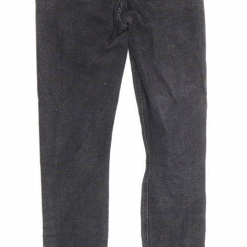 Denim & Co. Womens Black Cotton Skinny Jeans Size 6 L25 in Regular Zip - Pockets, Waist 20 inches