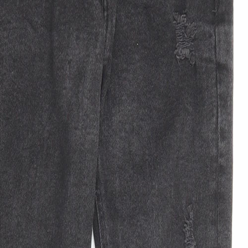 Denim & Co. Womens Black Cotton Skinny Jeans Size 6 L25 in Regular Zip - Pockets, Waist 20 inches