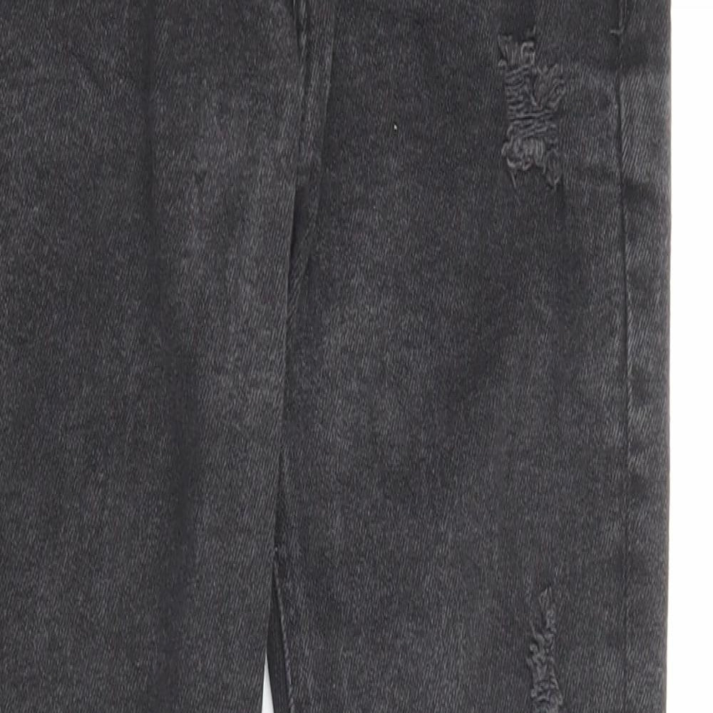 Denim & Co. Womens Black Cotton Skinny Jeans Size 6 L25 in Regular Zip - Pockets, Waist 20 inches