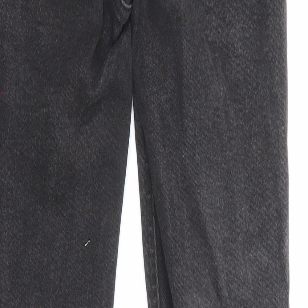Denim & Co. Womens Black Cotton Skinny Jeans Size 6 L25 in Regular Zip - Pockets, Waist 20 inches