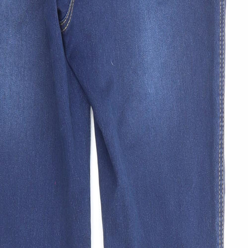 Nutmeg Womens Blue Cotton Jegging Jeans Size 14 L29 in Regular